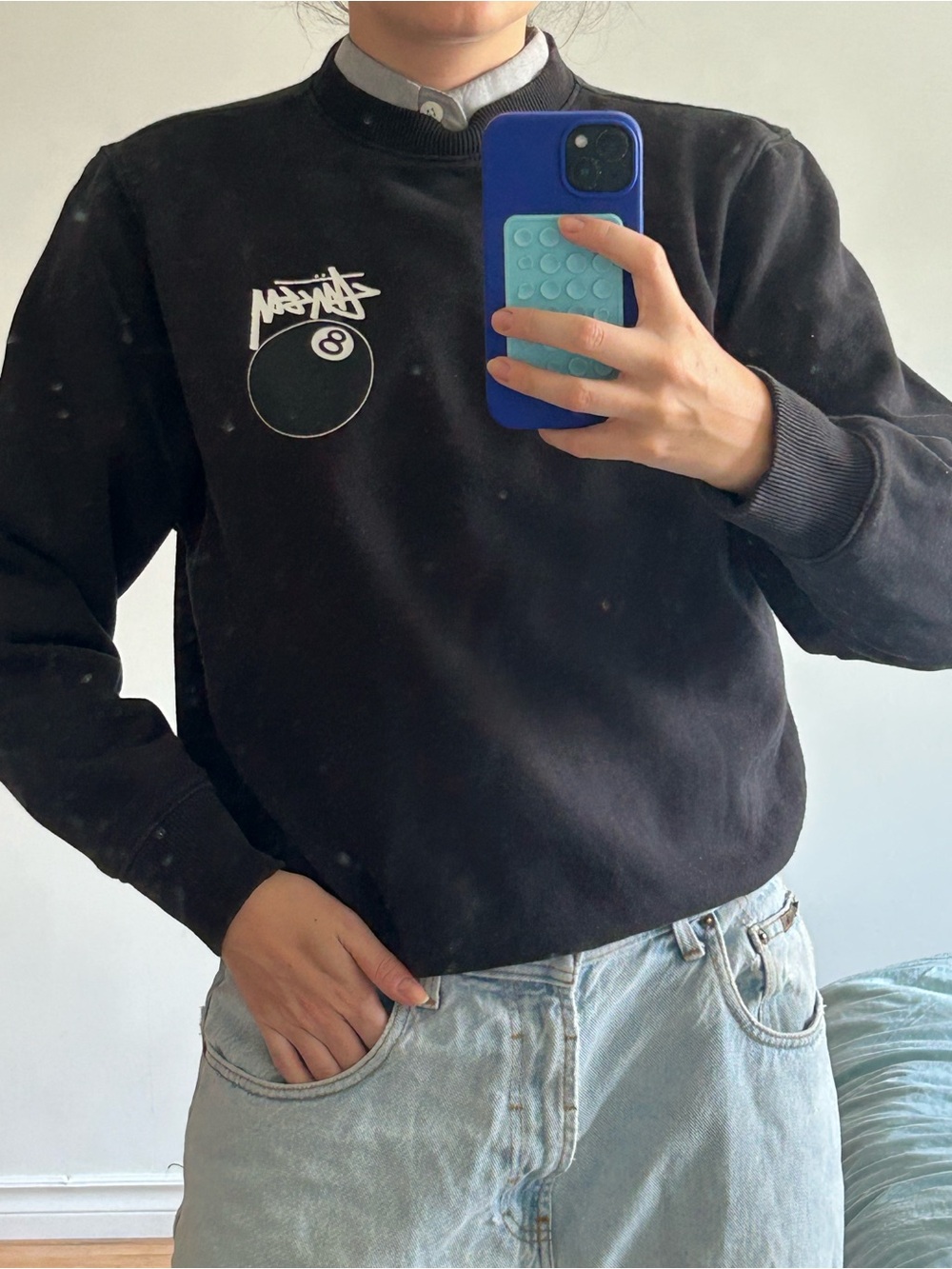 Stussy 8 Ball Crewneck XS